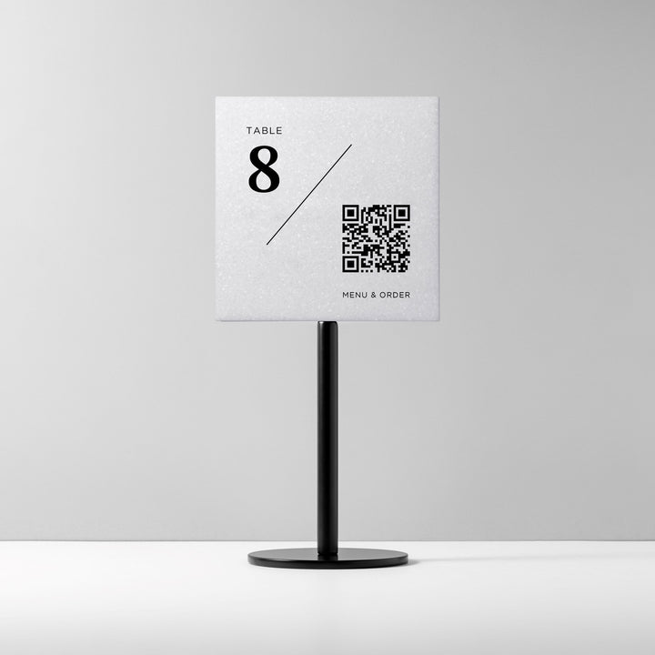 TABLE POLE プレートサイン- BLACK - PIECE OF SIGN