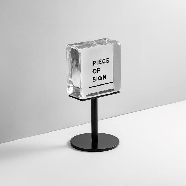 TABLE POLE ブロックサイン- BLACK - PIECE OF SIGN