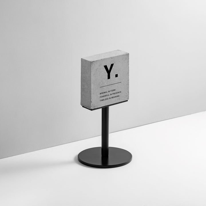 TABLE POLE ブロックサイン- BLACK - PIECE OF SIGN