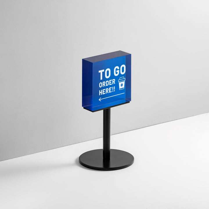 TABLE POLE ブロックサイン- BLACK - PIECE OF SIGN