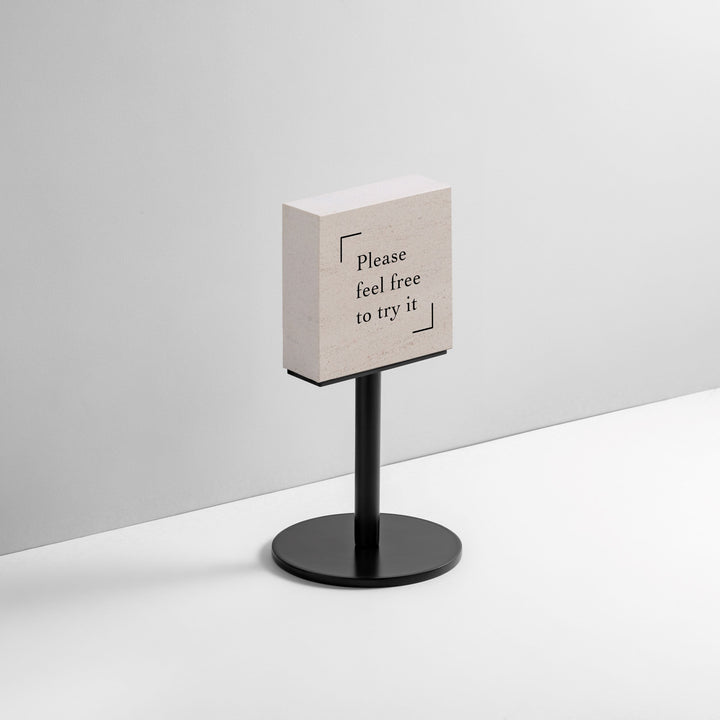 TABLE POLE ブロックサイン- BLACK - PIECE OF SIGN