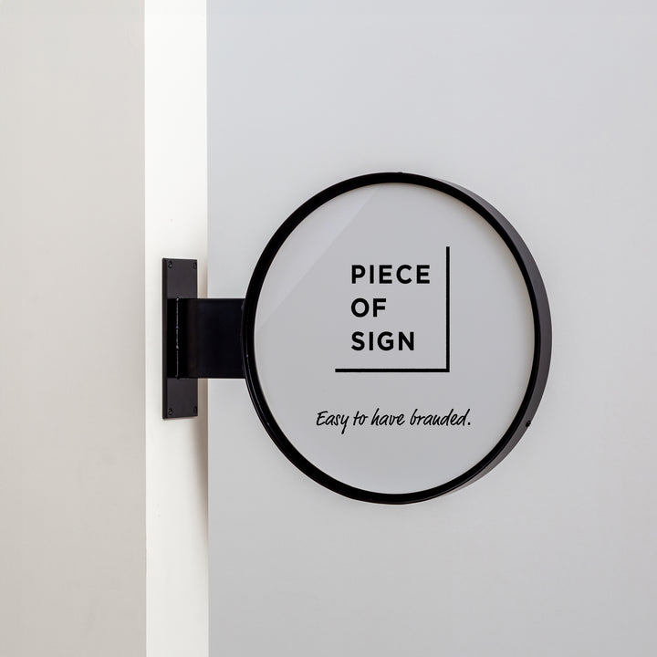 【OUTLET】FRAMED ウォールサイン 突き出し - ROUND - PIECE OF SIGN