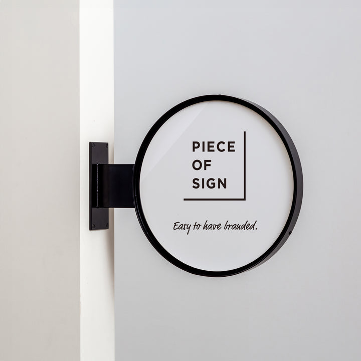 【OUTLET】FRAMED ウォールサイン 突き出し - ROUND - PIECE OF SIGN