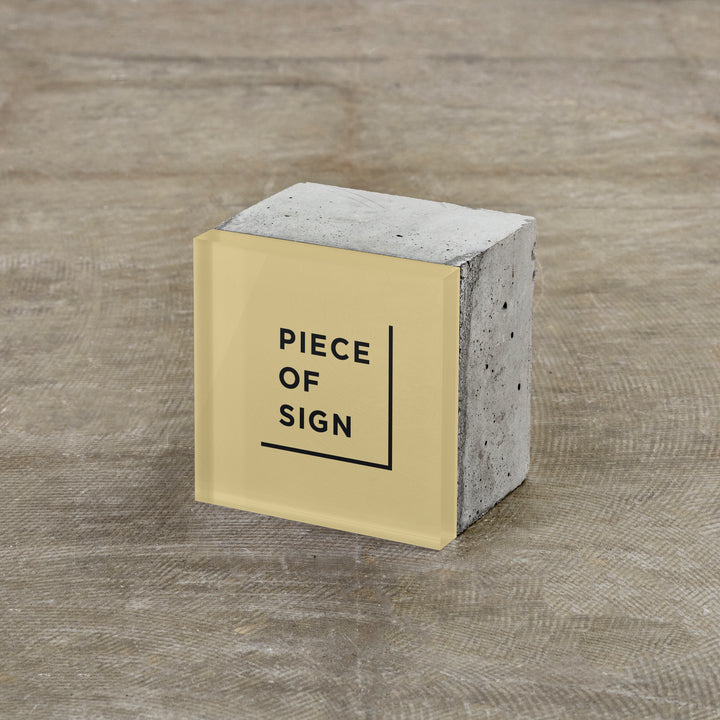 ACRYLIC PLATE ブロックサイン - PIECE OF SIGN