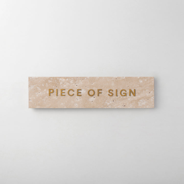 THE DOOR PLATE + 切文字サイン - clé lapidary - PIECE OF SIGN