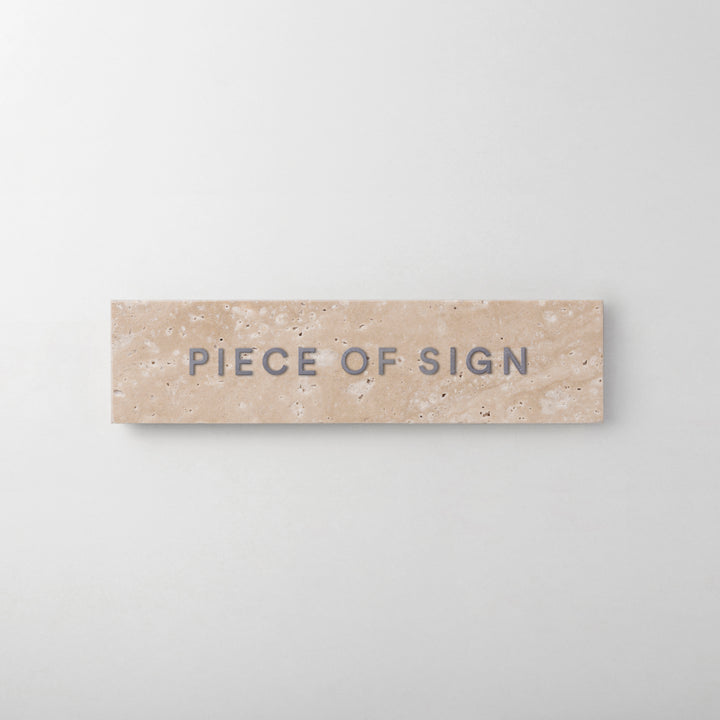 THE DOOR PLATE + 切文字サイン - clé lapidary - PIECE OF SIGN