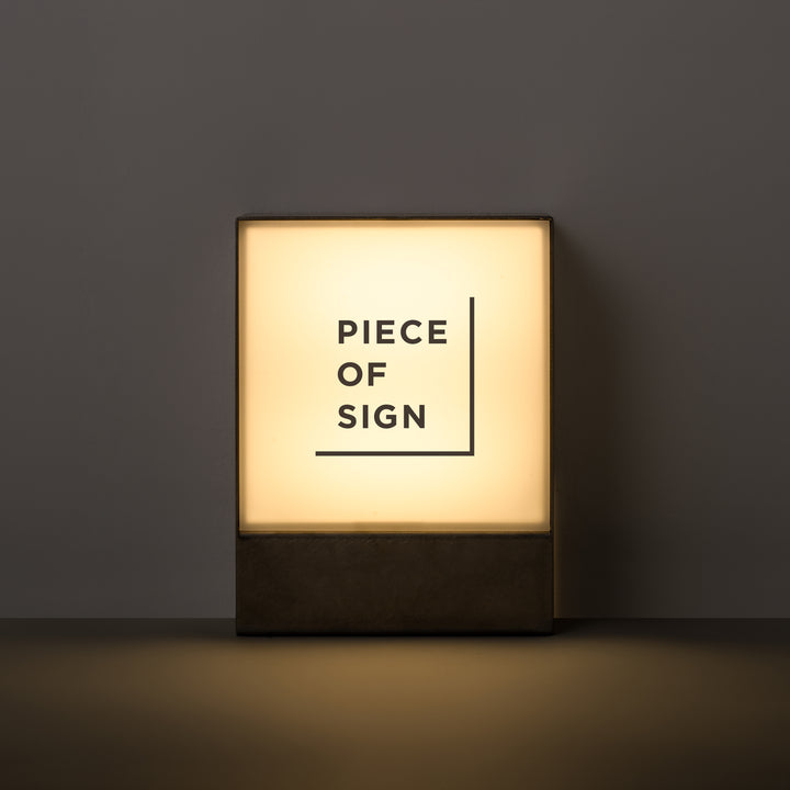 LIGHT BOX サイン - PIECE OF SIGN
