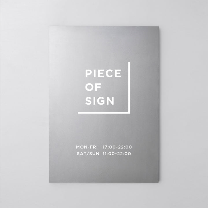 FLAT PLATE ウォールサイン L-SIZE - PIECE OF SIGN