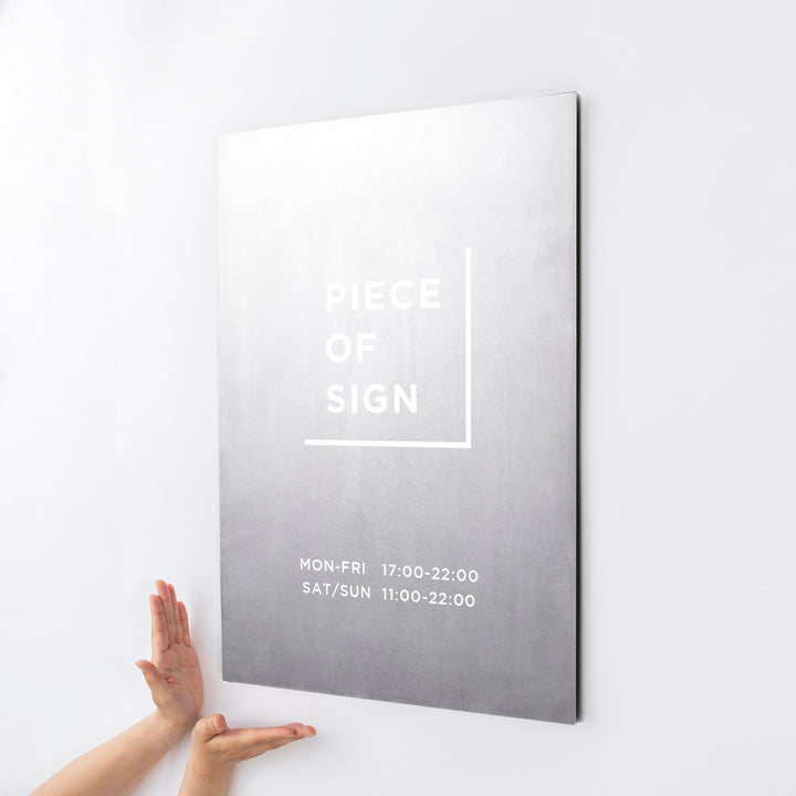 FLAT PLATE ウォールサイン L-SIZE - PIECE OF SIGN