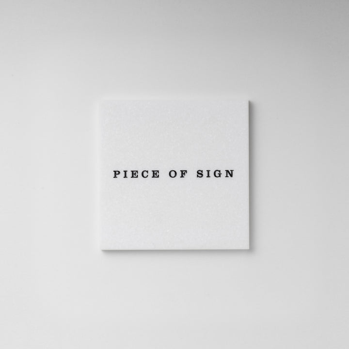 THE DOOR PLATE - 彫刻カラー仕上げ - PIECE OF SIGN
