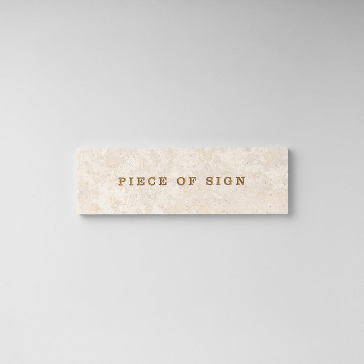 THE DOOR PLATE - 彫刻カラー仕上げ - PIECE OF SIGN