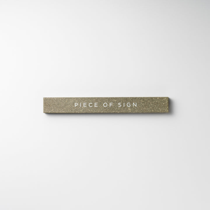 THE DOOR PLATE - Tessera - 彫刻カラー仕上げ - PIECE OF SIGN