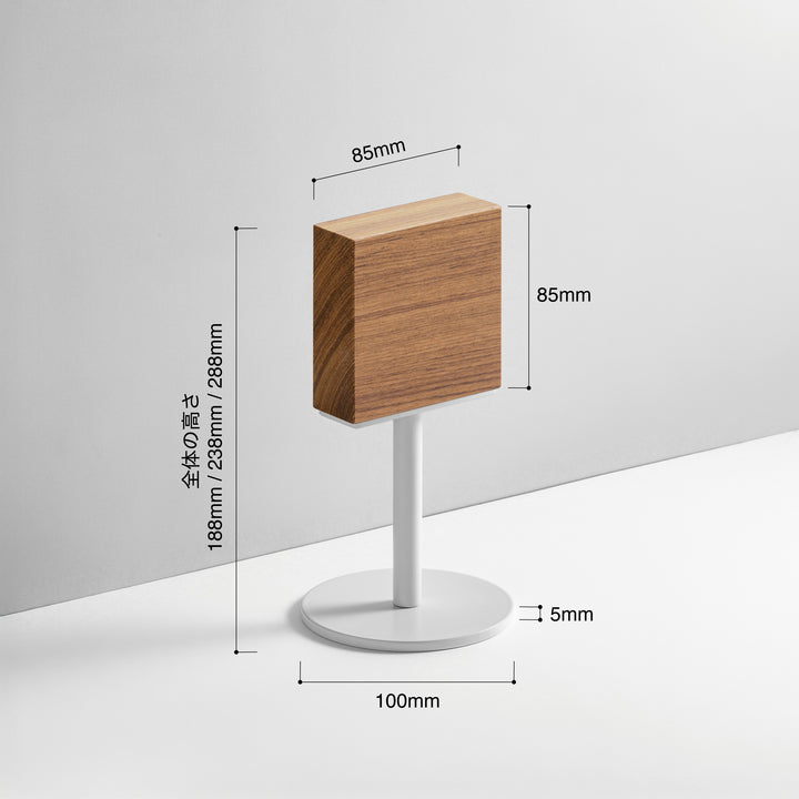 TABLE POLE ブロックサイン- BLACK - PIECE OF SIGN