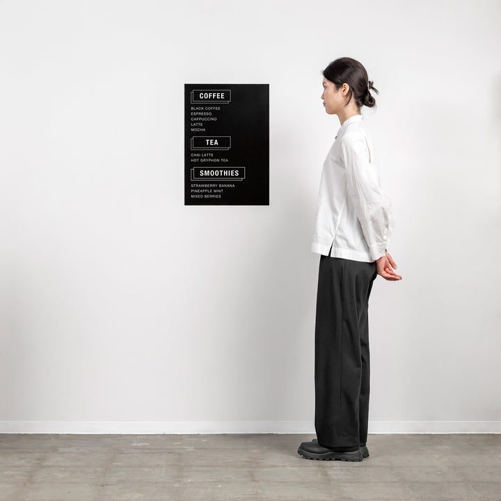 FLAT PLATE ウォールサイン L-SIZE - PIECE OF SIGN