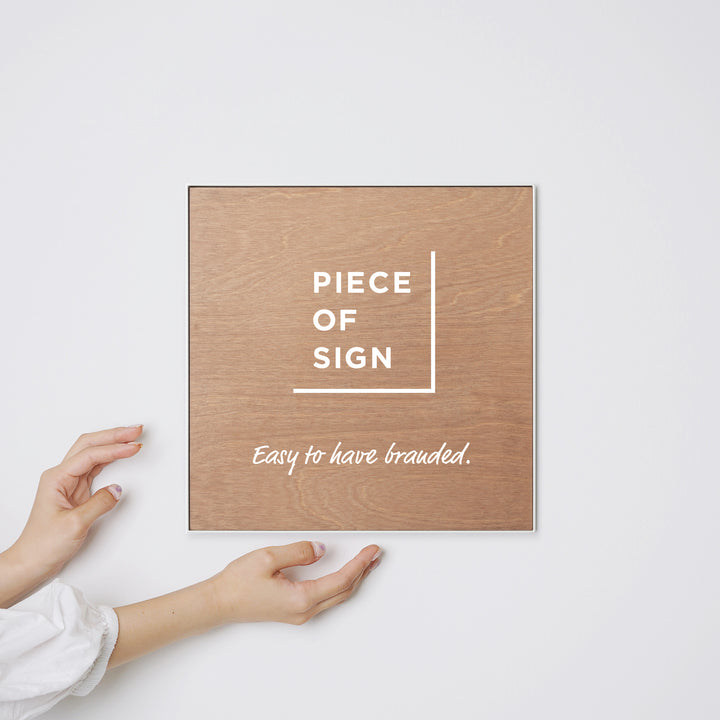 FRAMED FLAT PLATE ウォールサイン - PIECE OF SIGN
