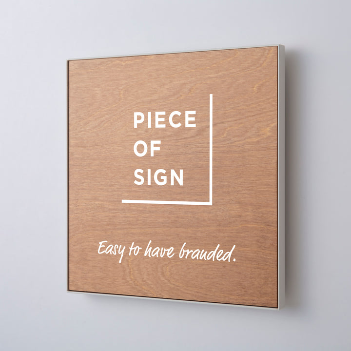 FRAMED FLAT PLATE ウォールサイン - PIECE OF SIGN