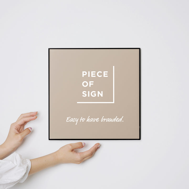 FRAMED FLAT PLATE ウォールサイン - PIECE OF SIGN