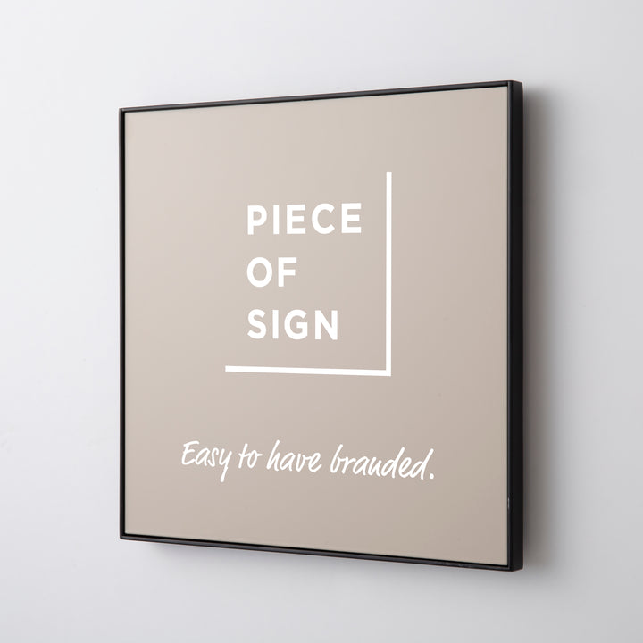 FRAMED FLAT PLATE ウォールサイン - PIECE OF SIGN