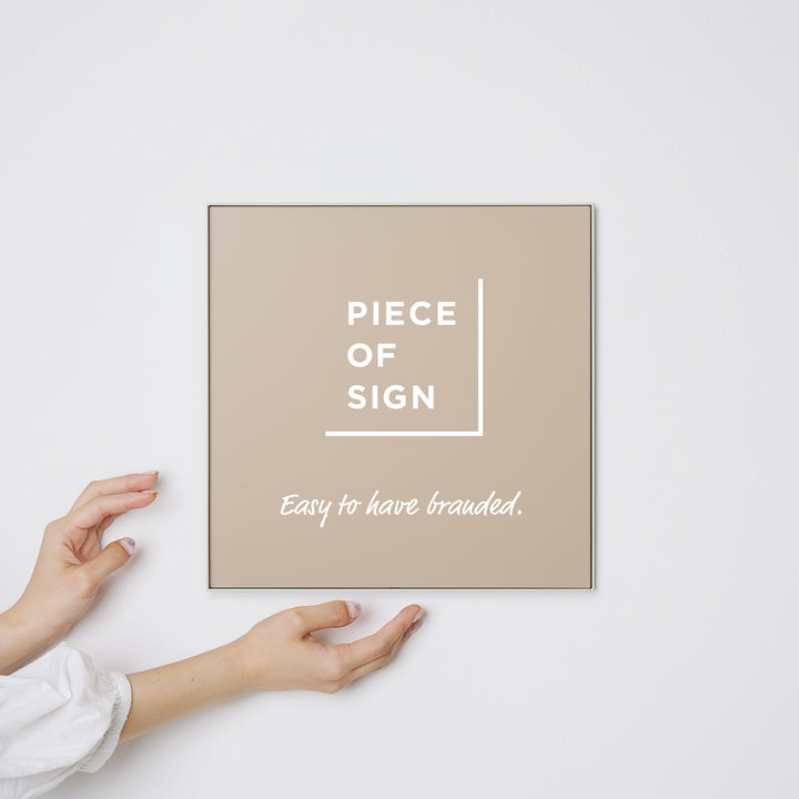 FRAMED FLAT PLATE ウォールサイン - PIECE OF SIGN