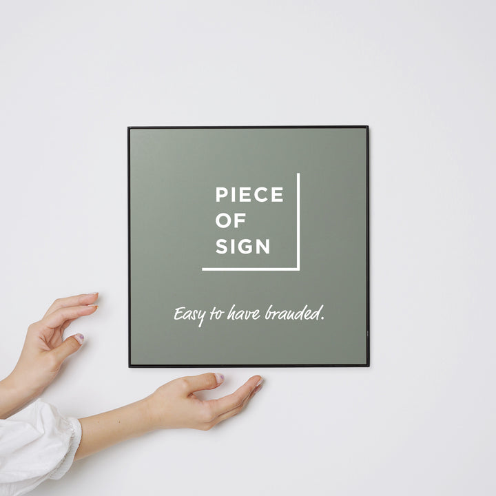 FRAMED FLAT PLATE ウォールサイン - PIECE OF SIGN
