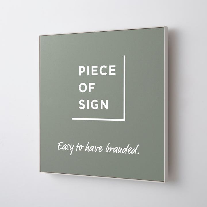 FRAMED FLAT PLATE ウォールサイン - PIECE OF SIGN