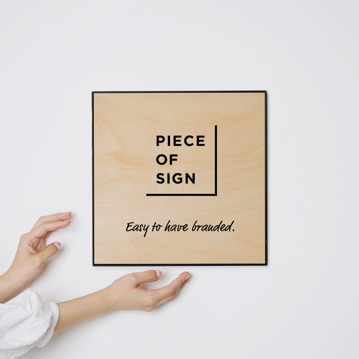 FRAMED FLAT PLATE ウォールサイン - PIECE OF SIGN