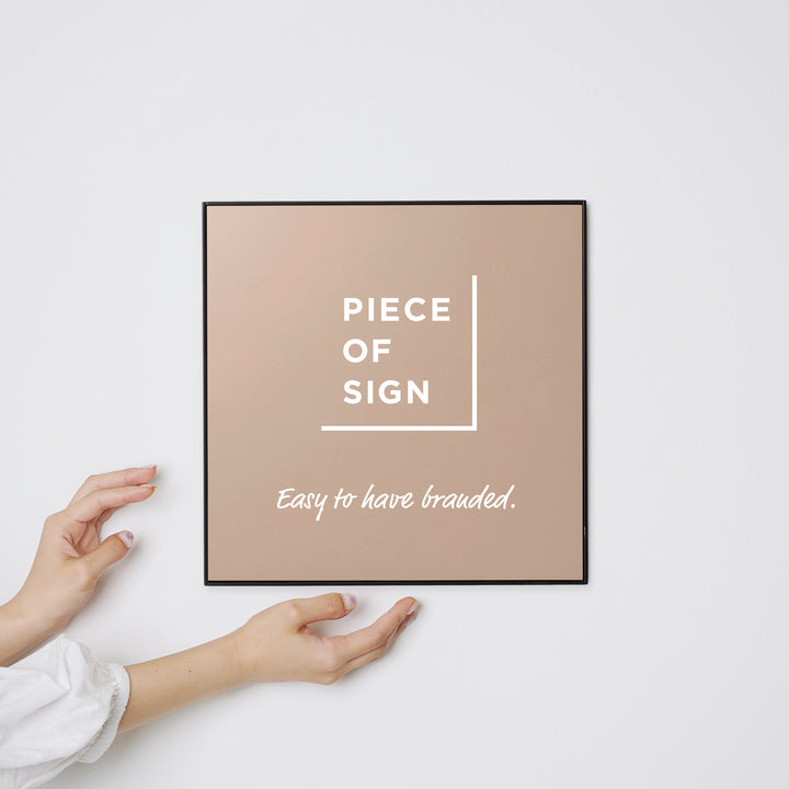 FRAMED FLAT PLATE ウォールサイン - PIECE OF SIGN