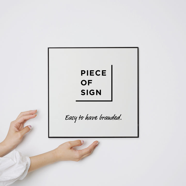 FRAMED FLAT PLATE ウォールサイン - PIECE OF SIGN