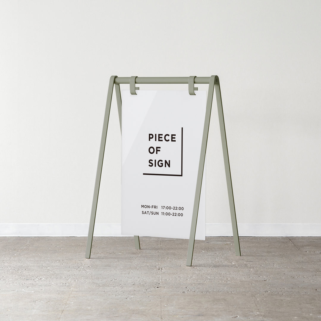 【oyasai0807】PIECE OF SIGNベージュフレーム A-FRAME スタンドサイン L-SIZE