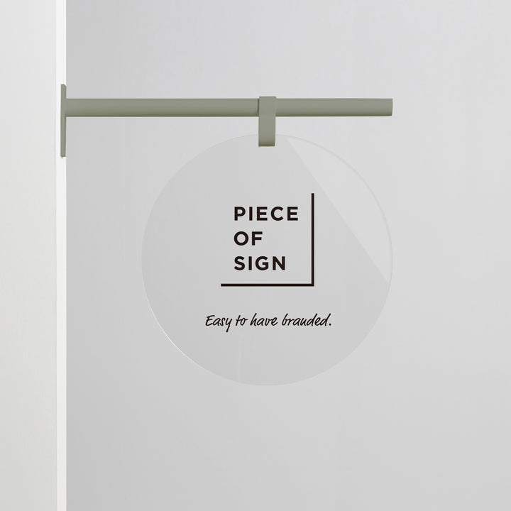 HANGING ウォールサイン 突き出し - ROUND - PIECE OF SIGN