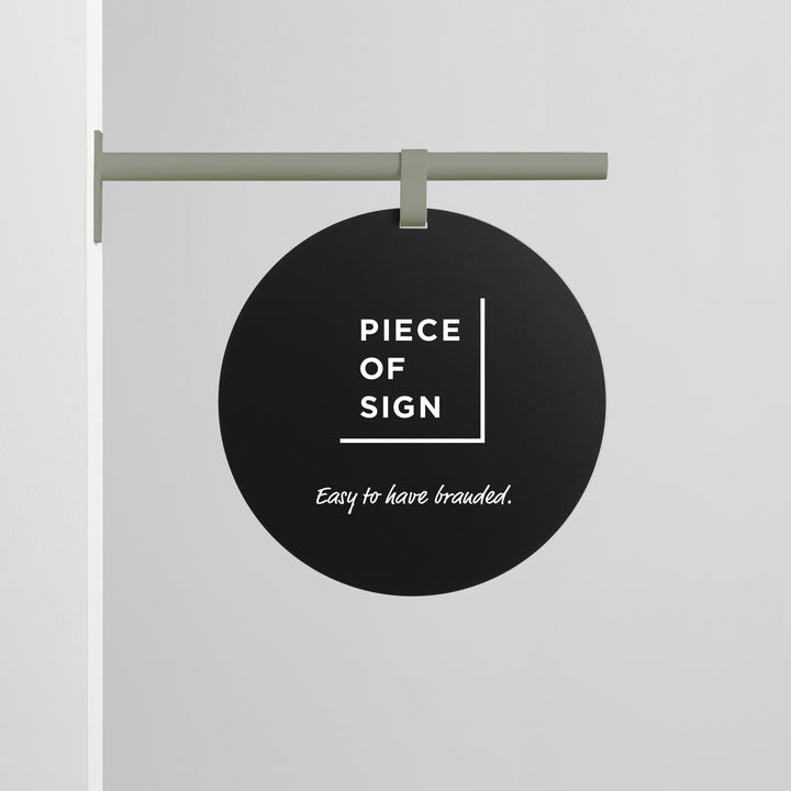 HANGING ウォールサイン 突き出し - ROUND - PIECE OF SIGN
