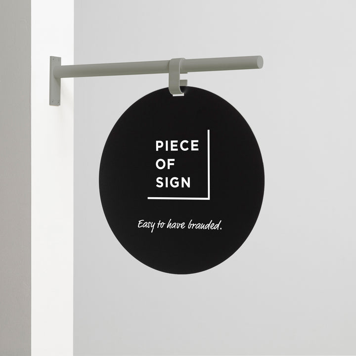HANGING ウォールサイン 突き出し - ROUND - PIECE OF SIGN
