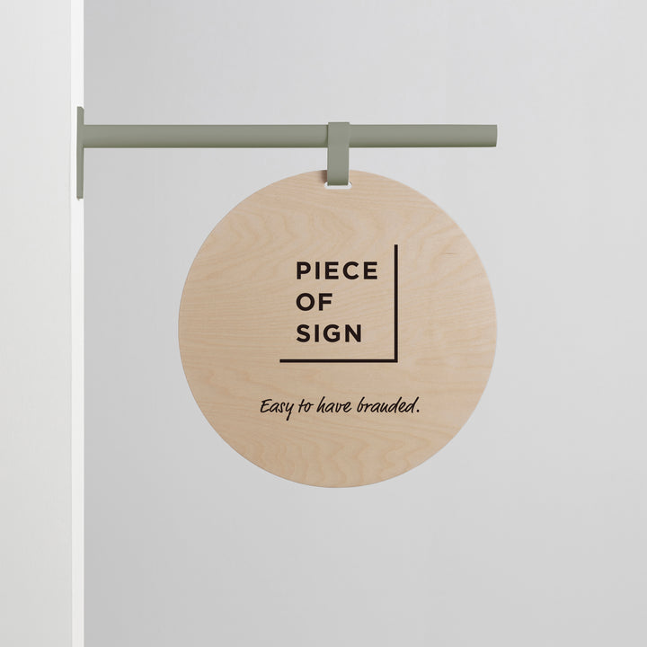 HANGING ウォールサイン 突き出し - ROUND - PIECE OF SIGN