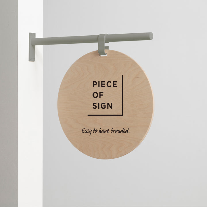 HANGING ウォールサイン 突き出し - ROUND - PIECE OF SIGN