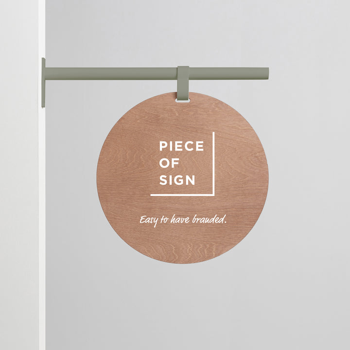 HANGING ウォールサイン 突き出し - ROUND - PIECE OF SIGN