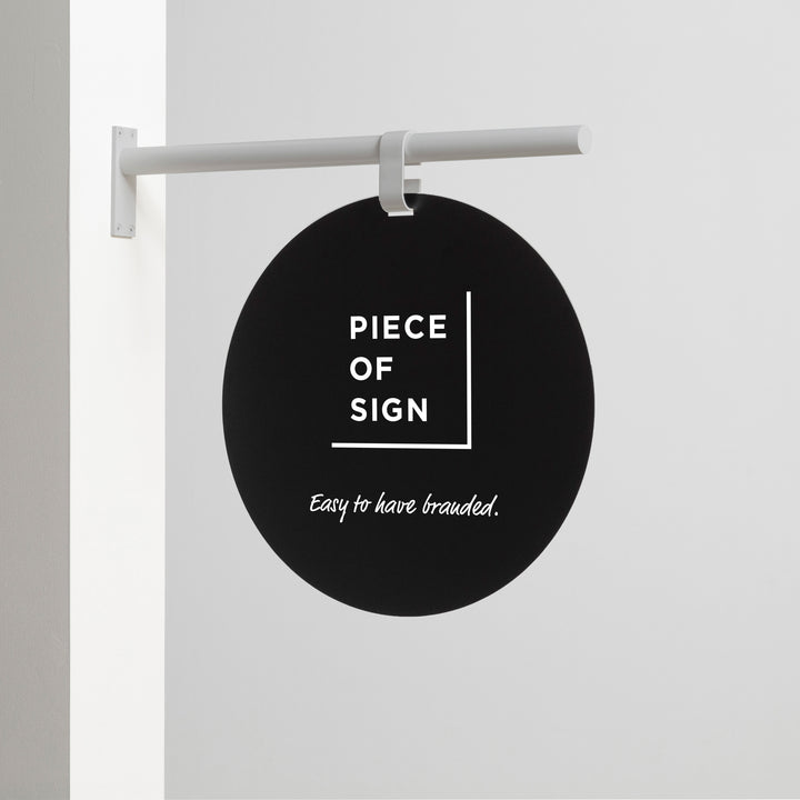 HANGING ウォールサイン 突き出し - ROUND - PIECE OF SIGN