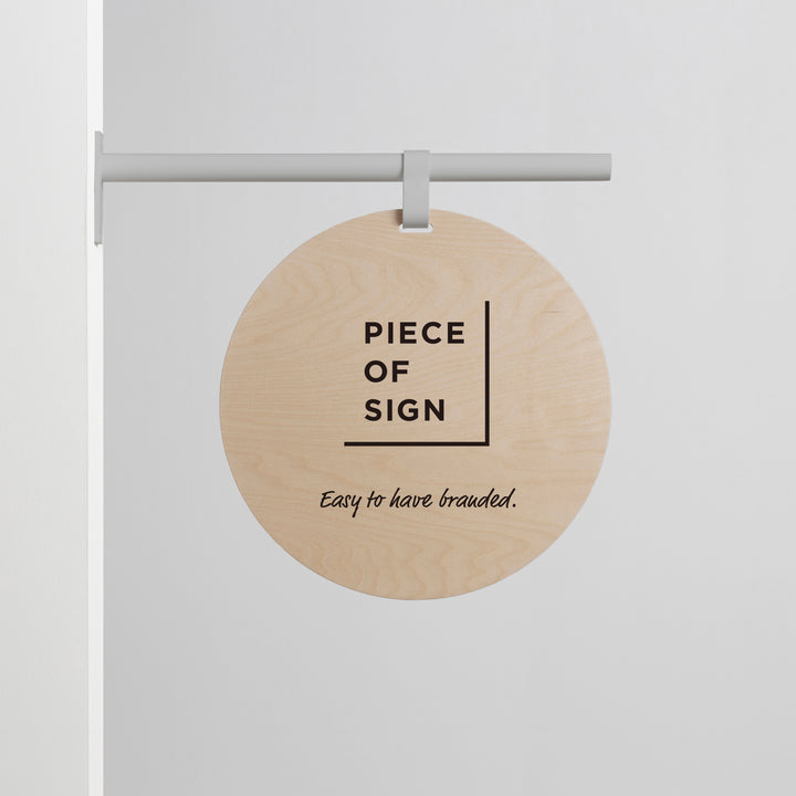 HANGING ウォールサイン 突き出し - ROUND - PIECE OF SIGN