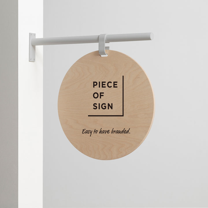 HANGING ウォールサイン 突き出し - ROUND - PIECE OF SIGN