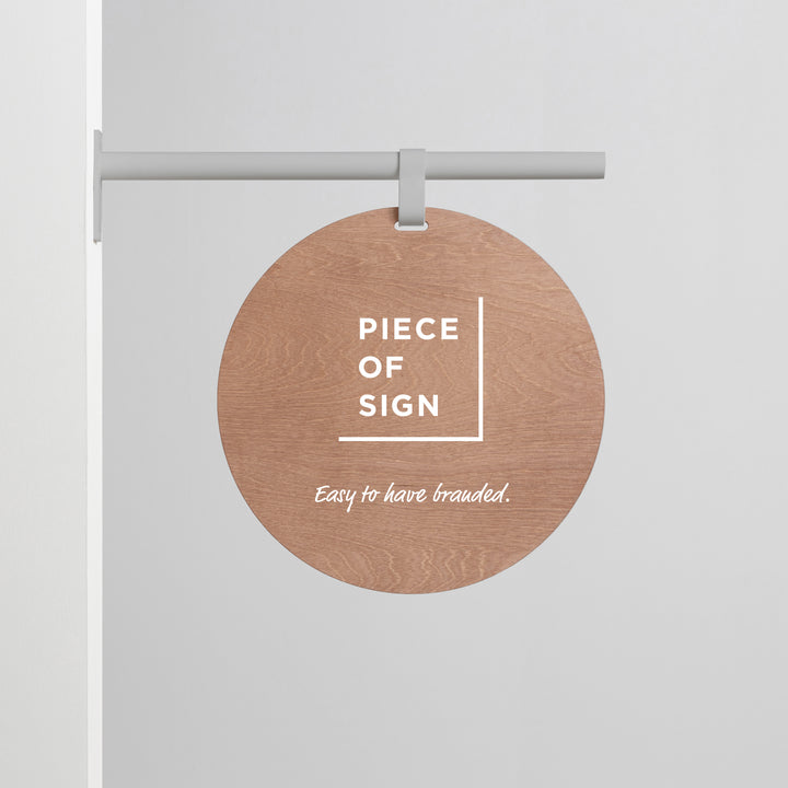 HANGING ウォールサイン 突き出し - ROUND - PIECE OF SIGN