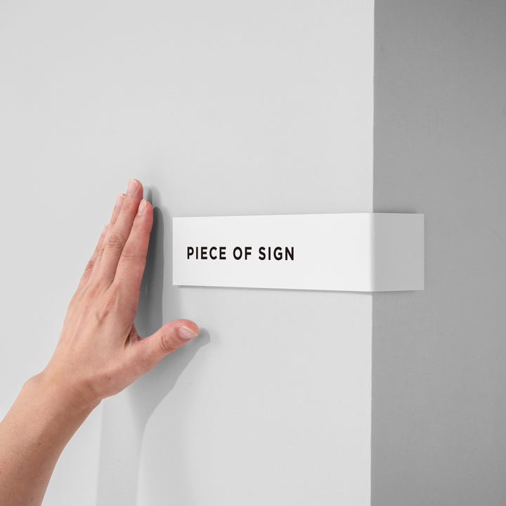 L-SHAPED DOOR SIGN - PIECE OF SIGN