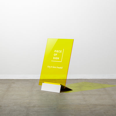 MINIMAL BASE L-SIZE スタンドサイン - カラーアクリル - PIECE OF SIGN