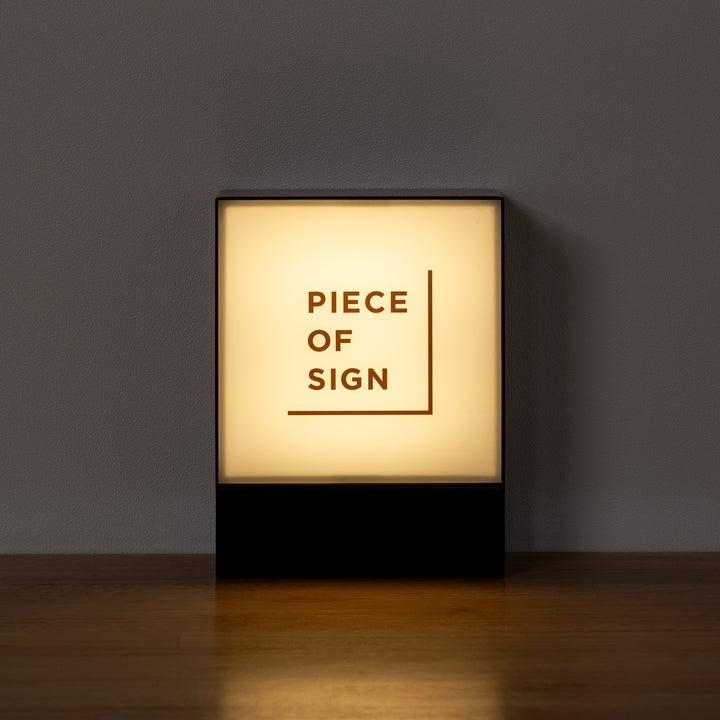 LIGHT BOX サイン - PIECE OF SIGN