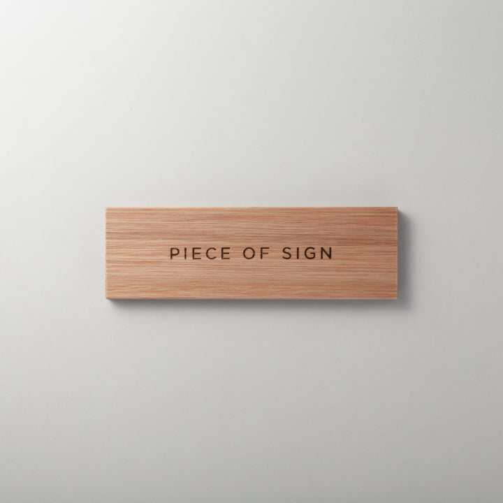 THE DOOR PLATE - 彫刻仕上げ - PIECE OF SIGN