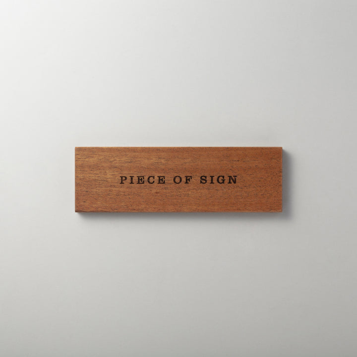 THE DOOR PLATE - 彫刻仕上げ - PIECE OF SIGN