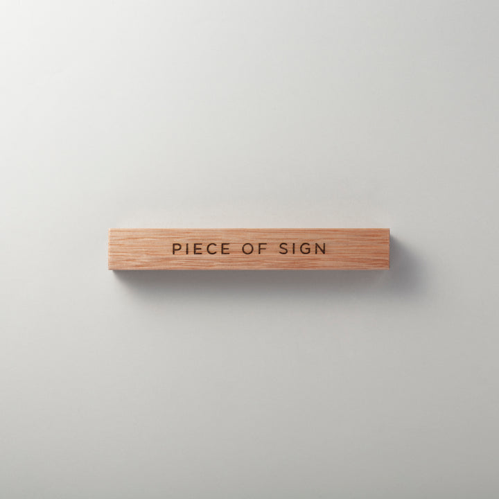 THE DOOR PLATE - 彫刻仕上げ - PIECE OF SIGN