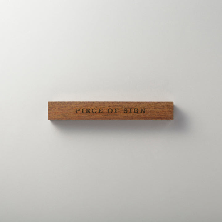THE DOOR PLATE - 彫刻仕上げ - PIECE OF SIGN