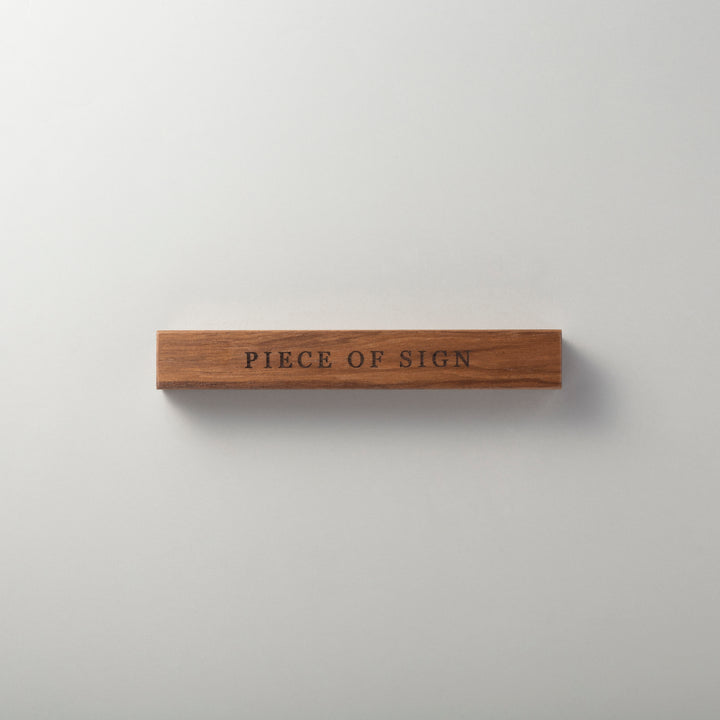 THE DOOR PLATE - 彫刻仕上げ - PIECE OF SIGN
