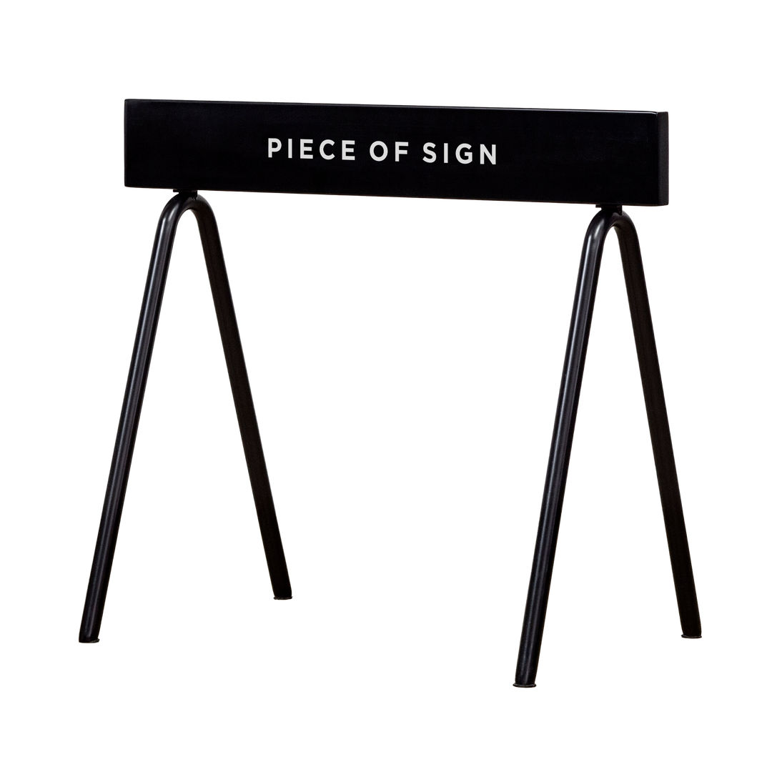 PIECE OF SIGN ピースオブサイン バリケードサイン ブラック STEEL バリケードサイン