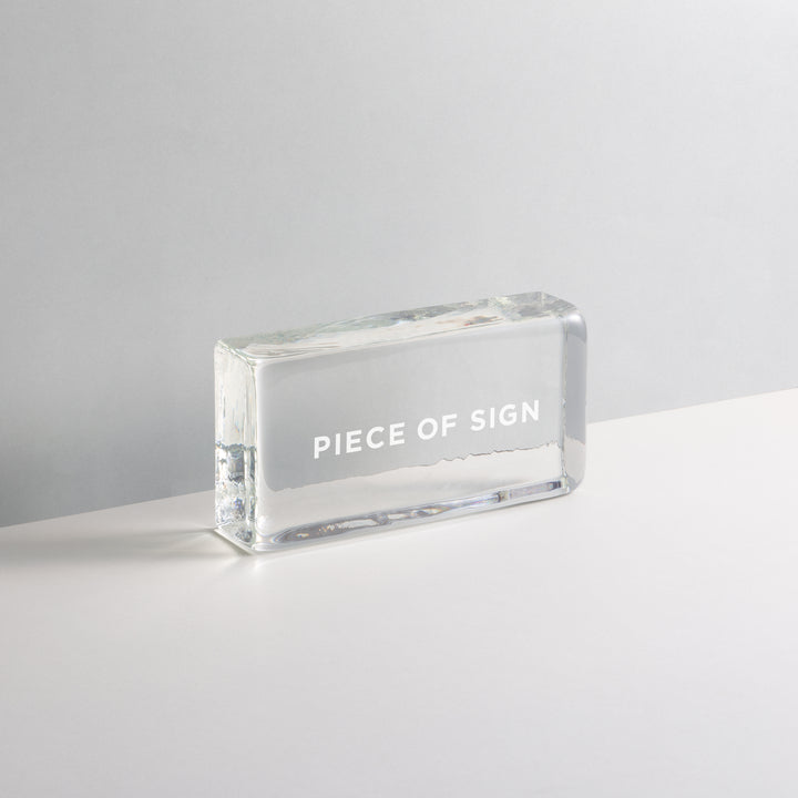 GLASS BLOCK サイン - PIECE OF SIGN