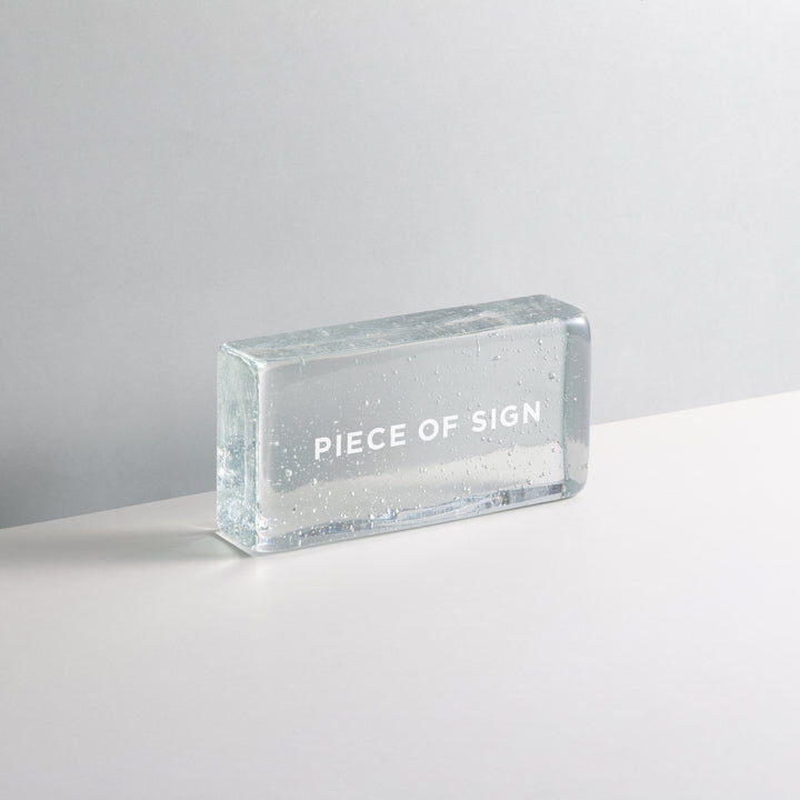 GLASS BLOCK サイン - PIECE OF SIGN